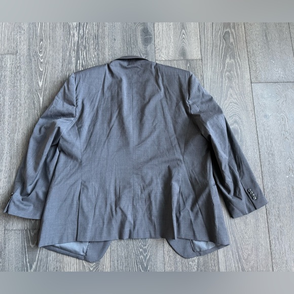 Joseph Abboud White Suit Jacket in Gray Size 52 Regular - Picture 4 of 5